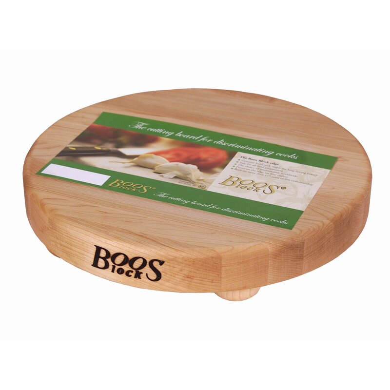 John Boos BoosBlock Round Maple Cutting Board Reviews Wayfair   John Boos BoosBlock Round Maple Cutting Board 